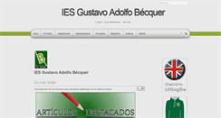 Desktop Screenshot of iesbecquer.com