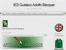 Tablet Screenshot of iesbecquer.com